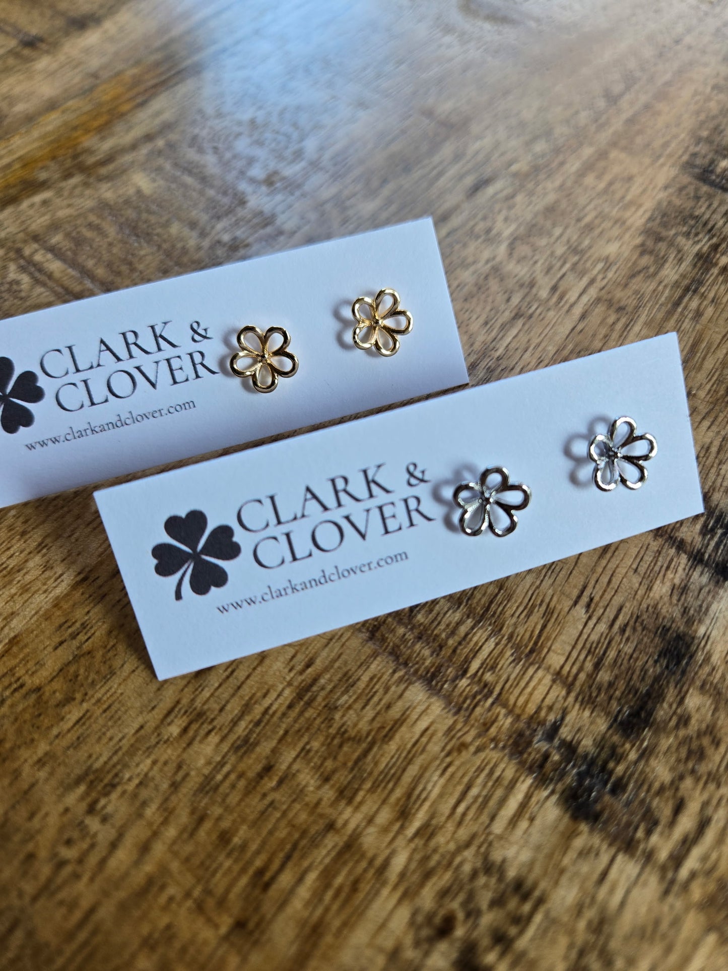 The “Flower Silohette” Studs