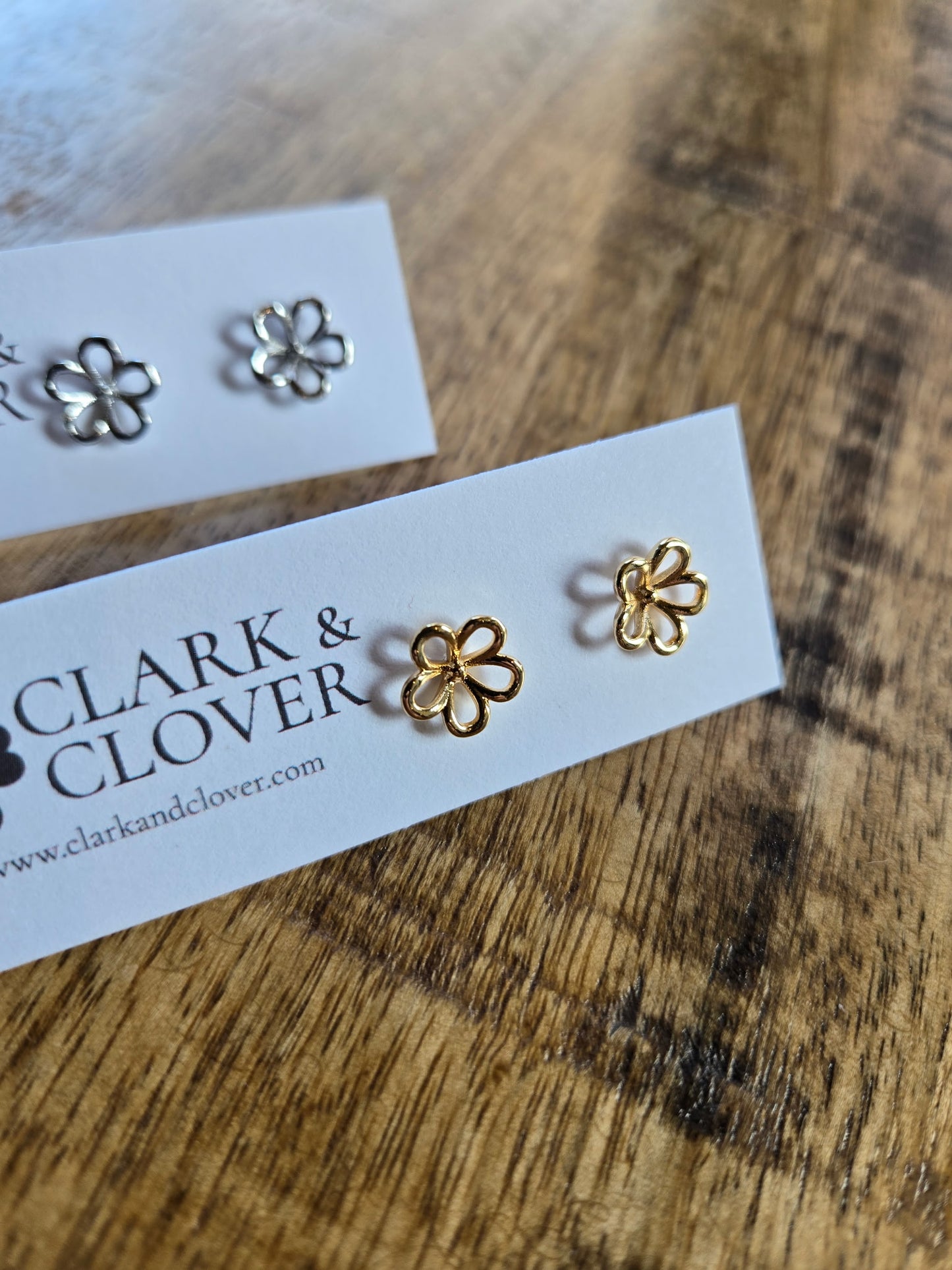 The “Flower Silohette” Studs