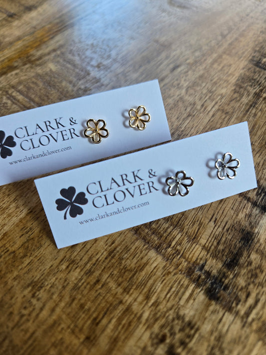 The “Flower Silohette” Studs