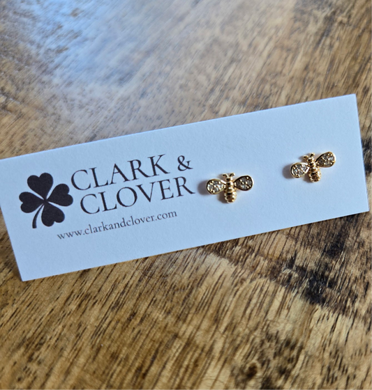 The “Glitter Bee” Studs