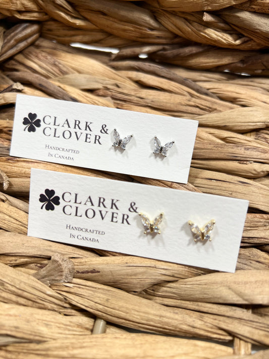 The “Glitter Butterfly” Studs