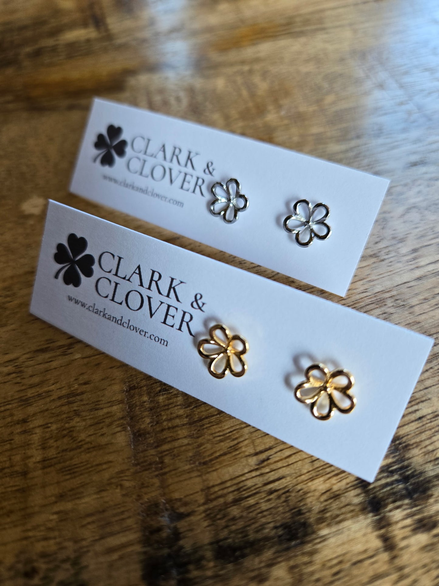 The “Flower Silohette” Studs
