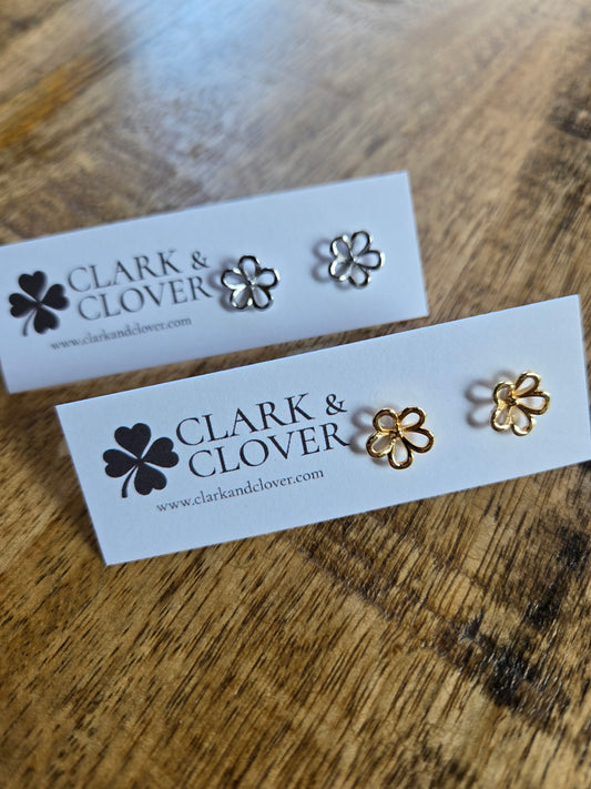 The “Flower Silohette” Studs
